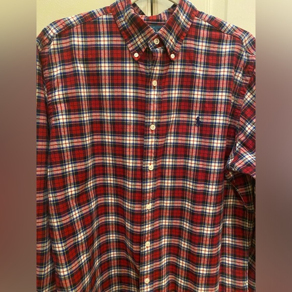 Ralph Lauren Polo Men’s Long Sleeve Plaid Shirt Classic Fit Authentic - Picture 3 of 13